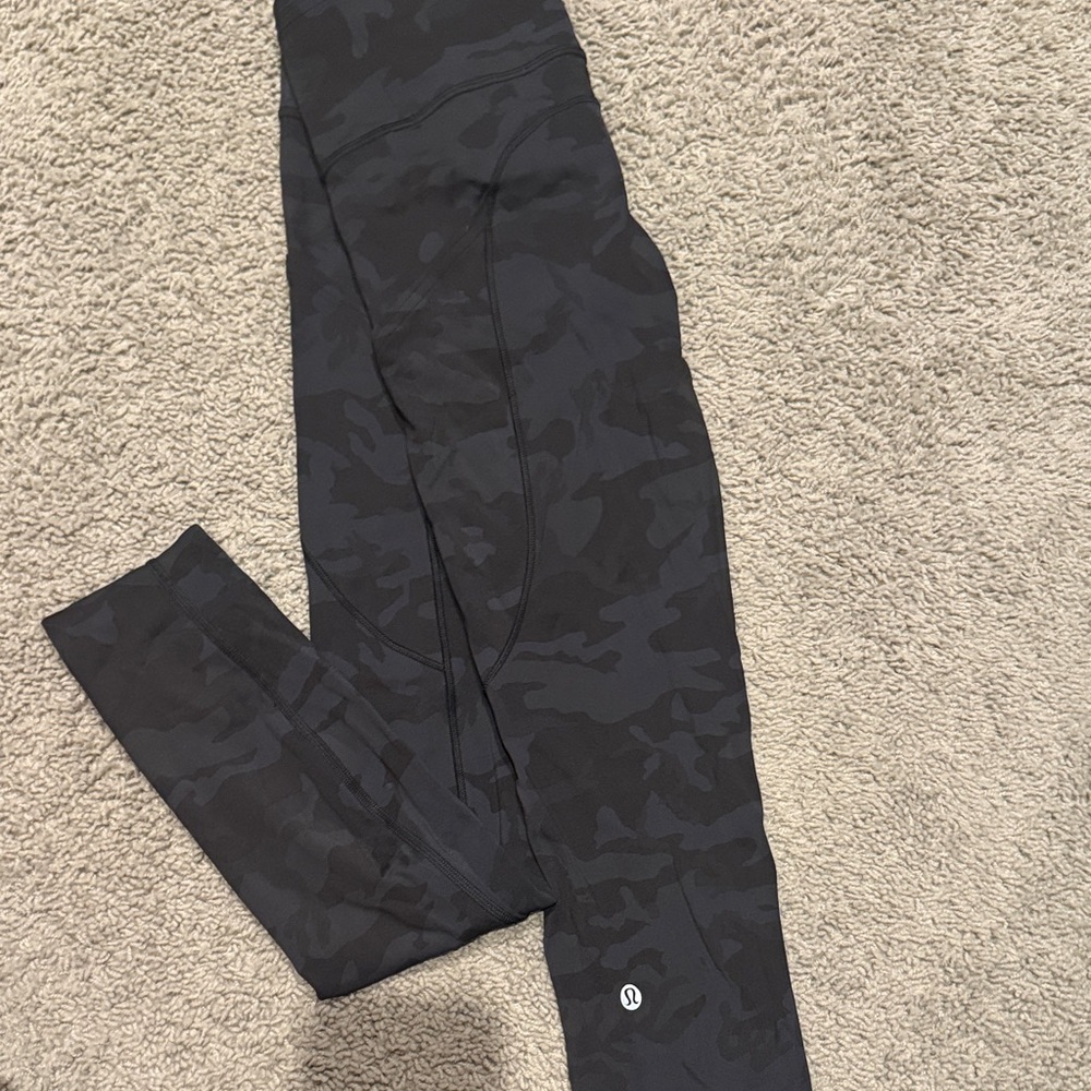 lululemon athletica Black Camo Leggings